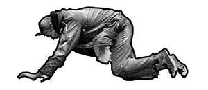 person crawls