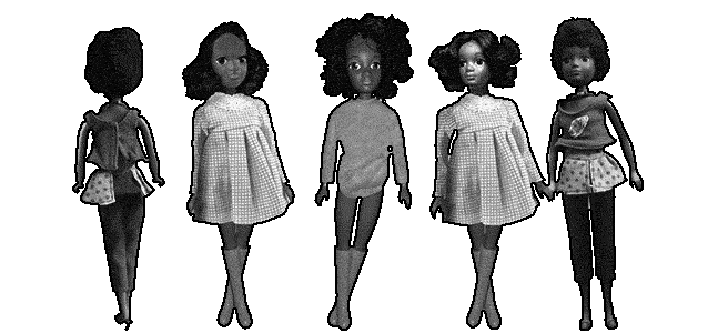 5 dancing Disco Dolls