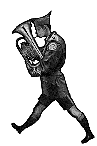 G marches playing tuba