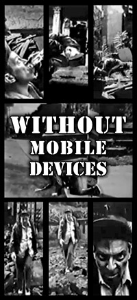 button to view the non-linear film titled Without with play button on mobile devices